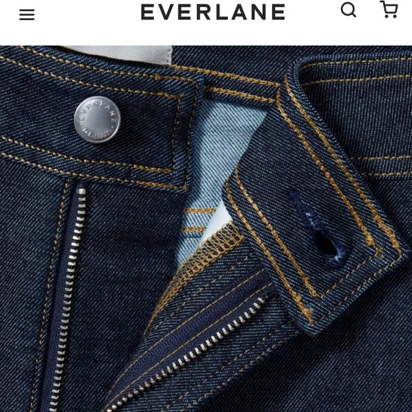 Everlane Way High Clean Front Skinny Jeans, dark indigo - Picture 3 of 3